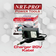 NRT PRO Adaptor Charger 12V 20V Alat Cas Pengisi Daya Baterai Mesin Bor Cordless 12 20 Volt