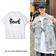 T Tf Family Fourth Generation Zuoqi Letter Same Style Letter Printing New Product Short-Sleeved T-Sh