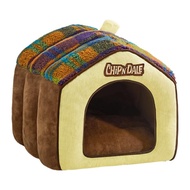 Warm Semi-Enclosed Pet House Insulated Dog & Cat Bed Detachable Cleanable Indoor Shelter