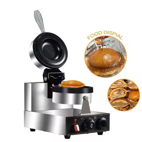 Electric UFO Burger Machine Grill Gelato Panini Press Making Machines Burger Maker Commercial Snack 