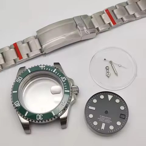 40mm NH35 Case Tripods SUB Dial for NH35 M126610ln Case 20mm Brushed Bracelet with Micro-adjust Divi