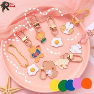 RL HW Girl Cartoon Animal Metal Key Chain Cute Bag Pendant Baby Cute Accessory