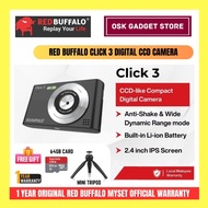 Red Buffalo Click 3 Digital Compact Camera | Photo & Video | 1 Year Red Buffalo Official Warranty