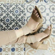 038 ankle strap block heels custom small & BIG size