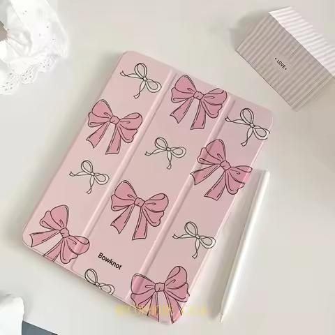 For Samsung Galaxy Tab A8/A9/A11+FE LITE PLUS/Galaxy Tab S6 Lite/S7/S8/S9/S10+ FE INS pink Bowknot t