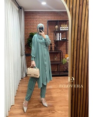 TUNIK SET CELANA ONE SET SETCEL PREMIUM ORIGINAL BRAND HIQH QUALITY AYLA SET 2 BY DLOVERA