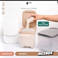 Kiara Ricebox 5kg Free Measuring Cup | 5kg Rice Storage Container