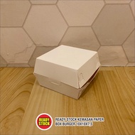 PUTIH Paper BOX BURGER Packaging 10x10x7.5 (White)
