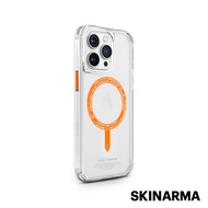 Skinarma iPhone 15 Pro Saido UV檢測磁吸防摔手機殼 附扣具-橘