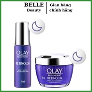OLAY REGENERIST Night Cream + Serum to Promote Skin Regeneration and Fade Wrinkles RETINOL Extract 5