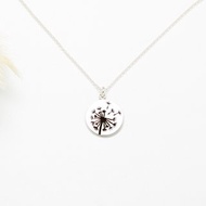 【Angel & Me】蒲公英 10月 誕生花 (大) s925純銀項鍊 生日禮物