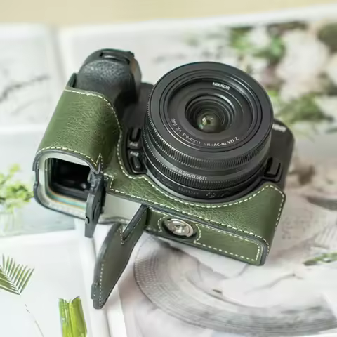 Leather Case for Nikon Z30 Z50 Camera Bag ZFC ZF PU Protective Cover for Z5 Z6II Z7II Z7 2 Grip Base