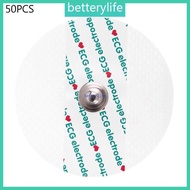 BTF 50x Set Practical Disposable Electrode Pad for ECG EKG Electrodes Heart Monitor
