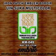 KM-049 Emblem logo UIN SUKA Patch bordir almamater Universitas Islam Sunan Kalijaga - Default - 65x9