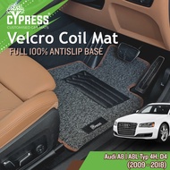 Cypress Car Mats Audi A8 | Audi A8L (2009 - 2018) D4, Typ 4H | Anti slip | Velcro Base