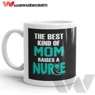 Ceramic Mug Glass Souvenir Gift Mug Profession Nurse Best Mom Nurse V1