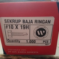 READY Baut Baja Ringan 10x19 Wilson / Skrup Baja Ringan 2cm per DUS