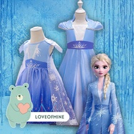 Premium Dress for Girls with Frozen Princess Elsa Characters