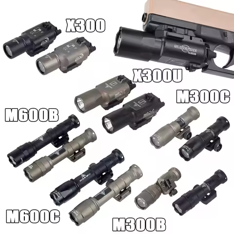 Fast Delivery Tactical Surefire X300 X300U Flashlight M600C M600B Airsoft M300B M300C Perst-4 Scout