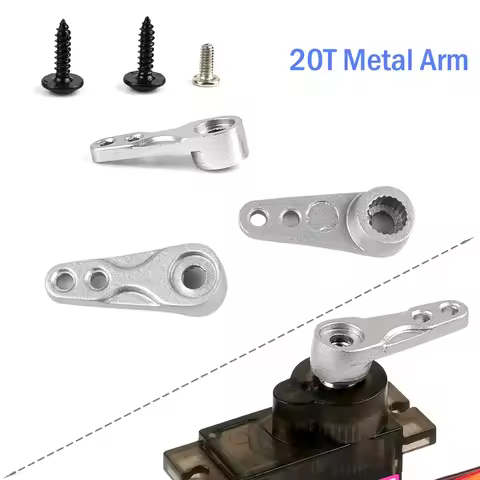1PCS/2PCS /4PCS Metal Servo Parts 20T Arm For 9g MG90S MG90D SG90 Mini Servos Metal Swing Horn Arm D