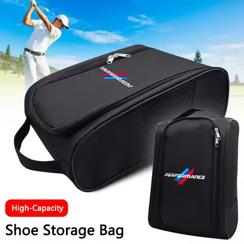 Car Emblem Outdoor Sneaker Storage Bag Cloth Shoes Travel Case For BMW Performance X3 X4 F30 F06 F02
