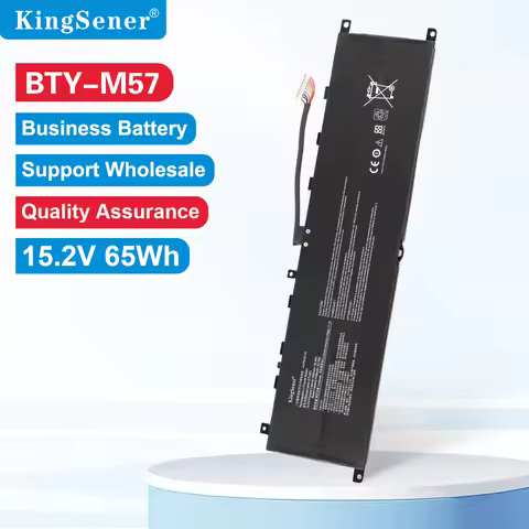 KingSener BTY-M57 Laptop Battery For MSI GP66 GP76 MS-17K3 Leopard 10UG Series Notebook 15.2V 4280mA