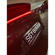 LTA Compliant Singapore First 3D Printed Number Plate Car Plate White/Black base