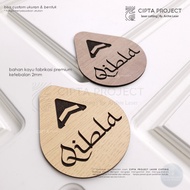 Wooden Qibla Direction Sign Qibla Signage Sign Board/ Qibla Direction/ Qibla Sign/