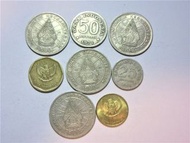 珍貴1套8枚(2枚54年歷史)設計精美具收藏價值印尼古老錢幣