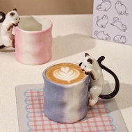 Cute Siamese Cat Mug for Coffee and Tea Ceramic 3D Animal Mug for Cat Lovers Coffee Cup Cute 3D Cat 