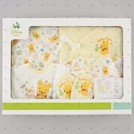 【預購】日本 | 迪士尼(小熊維尼)：100%棉！新生兒套裝禮盒組(五件組、尺寸：50～70cm（新生兒～9kg）)_免運。