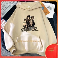 Gorillaz Hoodie Jacket Anime Cartoon Hoodie Fashion Non Zipper Gorilla Zipper