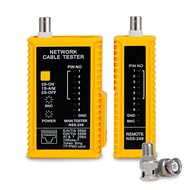 Coaxial(Coax) Cable Tester Network Cable Tester Portable BNC F-Style RJ45 Ethernet Multi-Tester Cont