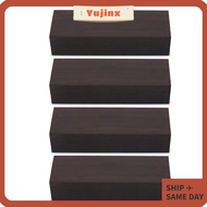 YUJINX 4PCS Ebony Handle Plate, 12cm x 4cm x 2.5cm(4.72 * 1.57 * 0.98in） Ebony Ebony Wood Lumber, Pr
