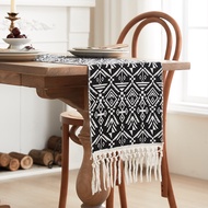 4/6/8/10 seaters Bohemian Geometry Table Runner Coffee Table With Contrasting Patterns Color Woven T