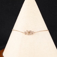 Fred（斐登）Force 10 馬蹄扣 手鏈 小號 12.5mm 滿鑽 18K玫瑰金 S-M碼