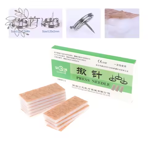 Hot 100Pcs/box Disposable Press Needle Multi-Condition Ear Seed Acupressure Kit Ear Seeds Acupunctur