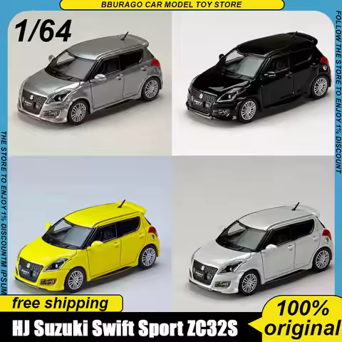 Pre-Sale Hj Hobby 1:64 Suzuki Swift Sport Zc32s Diecast Car Model Collectible Ornament For Jdm Hatch