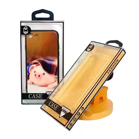 500pcs Universal Custom Logo Quality Transparent Clear PVC Plastic Boxes Packaging for iphone 15 16 