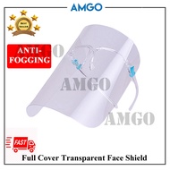 AMGO Transparent Protective Whole Face Mask Anti Droplet Dust-proof Protect Full Face Covering Mask Visor Face Shield]