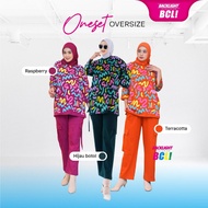 One Set Oversize Doodle Uniq Jumbo Modern Girls' Clothes Teenage Outfits Made of 20s Combed Cotton B