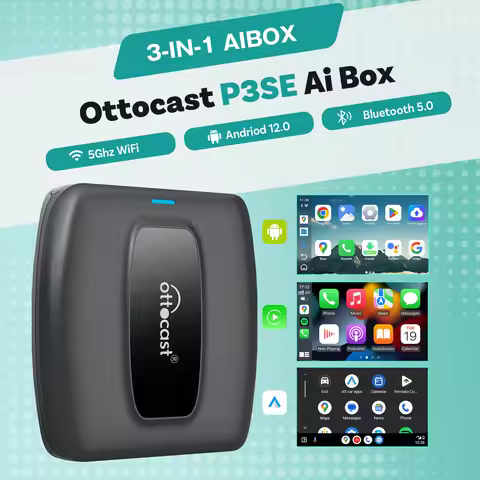 OTTOCAST P3 SE Express CarPlay AI Box Wireless Android Auto Smart TV Box Car Accessories for Benz Au