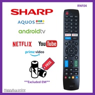 Sharp Aquos Android Smart TV Remote Control RNF04 Sharp Android TV Remote