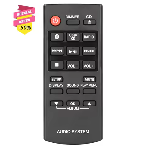 N2QAYB000984 Remote Control For Panasonic CD Audio System SCHC200 SA-PM250 SC-PM250 SC-PM602 SC-UX10