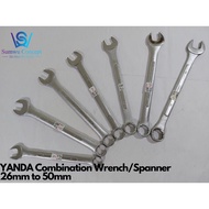 YANDA Combination Wrench / Combination Spanner / Spanar Size 24mm to 50mm