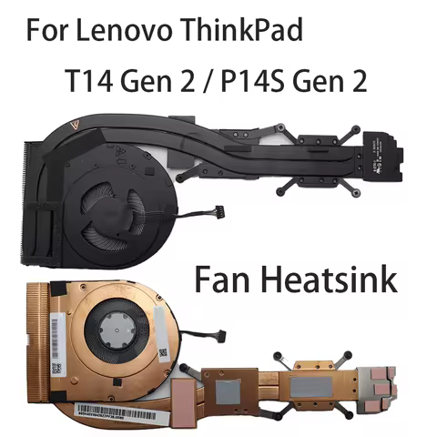 Original for Lenovo ThinkPad T14 Gen 2 / P14S Gen 2 Laptop SWG DIS Fan Heatsink CPU Cooler Cooling F