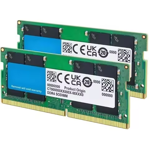 64GB DDR4 SODIMM RAM Kit 2x32GB 3200MHz Laptop Memory 260-Pin CL22 for Intel 13th Gen AMD Ryzen 7000