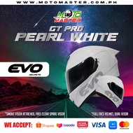 EVO GT Pro Pearl White Full Face Helmet