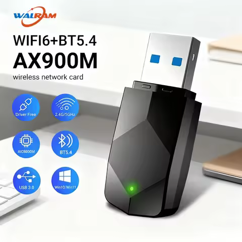 AX900 USB WiFi 6 Bluetooth 5.3 Adapter Dongle Dual Band 2.4G&5GHz USB WiFi Network Wireless Wlan Rec