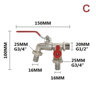 GlowingGrace 1 cái vòi nước hai đầu 1 2 3 4 đầu nối bộ chia nước khớp nối bộ chuyển đổi công tắc Van